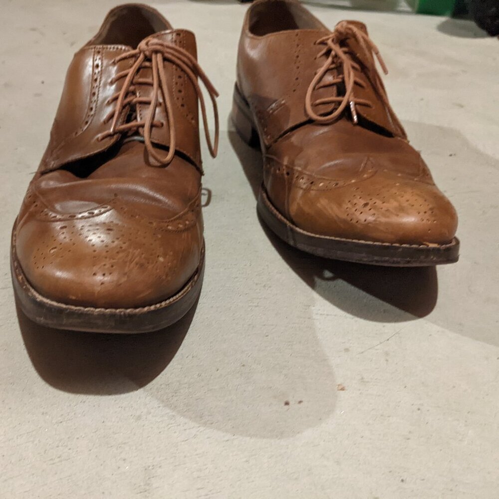Light/Reddish Brown Cole Haan Wingtips